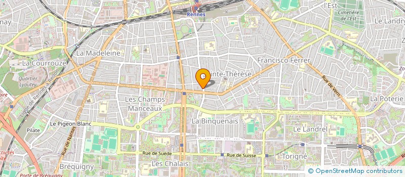 localisation de l'entreprise MADAME CELINE RENAUD  RENNES