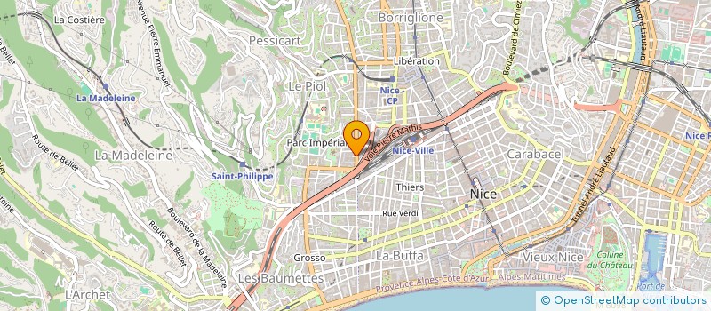 localisation de l'entreprise MADAME CELINE REVILLION à NICE