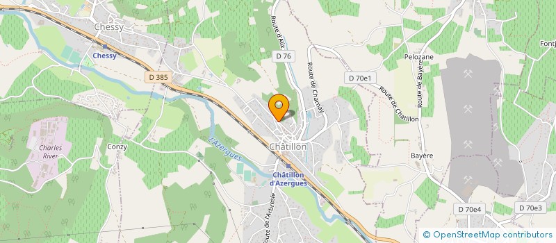 localisation de l'entreprise MADAME CELINE REVIRAND  CHARNAY