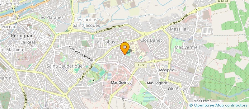 localisation de l'entreprise MADAME CELINE REY  PERPIGNAN