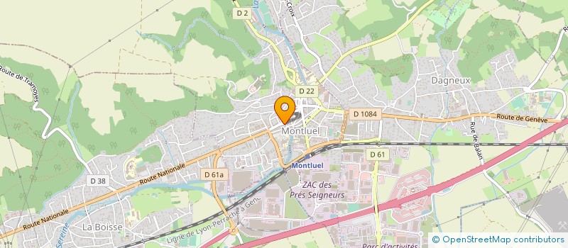 localisation de l'entreprise MADAME CELINE REYBARD à MONTLUEL