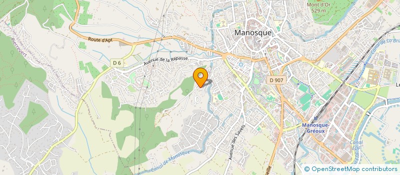 localisation de l'entreprise MADAME CELINE REYNAUD à MANOSQUE