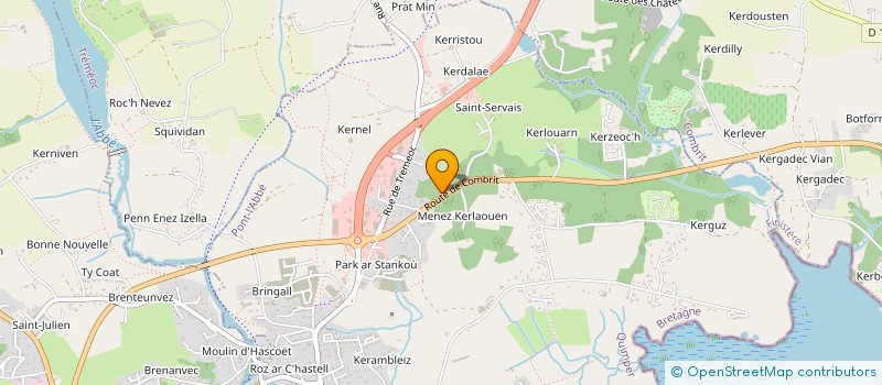 localisation de l'entreprise MADAME CELINE RIBAULT  PONT-L'ABBE