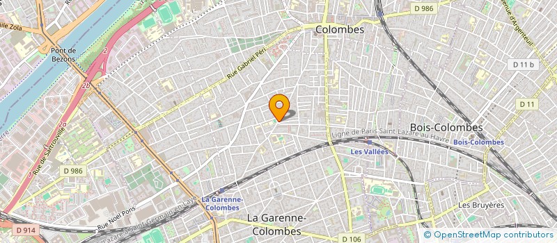 localisation de l'entreprise MADAME CELINE RIBEIRO à COLOMBES