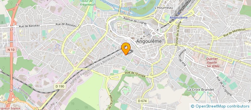 localisation de l'entreprise MADAME CELINE RIBERAUD à ANGOULEME