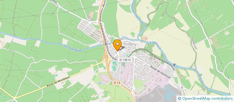 localisation de l'entreprise MADAME CELINE RIBES à SAINT-THIBERY