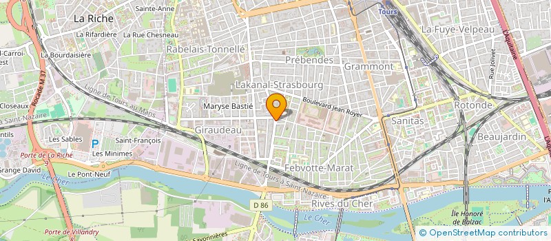 localisation de l'entreprise MADAME CELINE RICHARD  TOURS