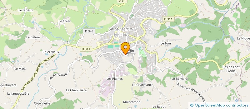 localisation de l'entreprise MADAME CELINE RICHARD  SAINT-MARTIN-EN-HAUT