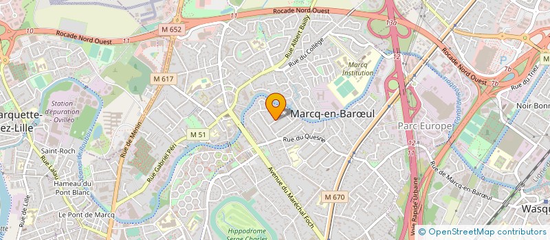localisation de l'entreprise MADAME CELINE RIGOT à MARCQ-EN-BARŒUL