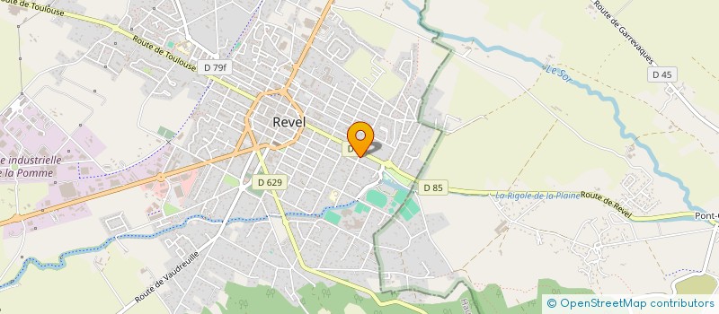 localisation de l'entreprise MADAME CELINE RIGUET  REVEL