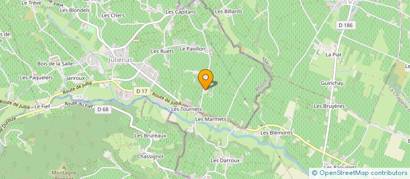 localisation de l'entreprise MADAME CELINE RITOW  JULIENAS