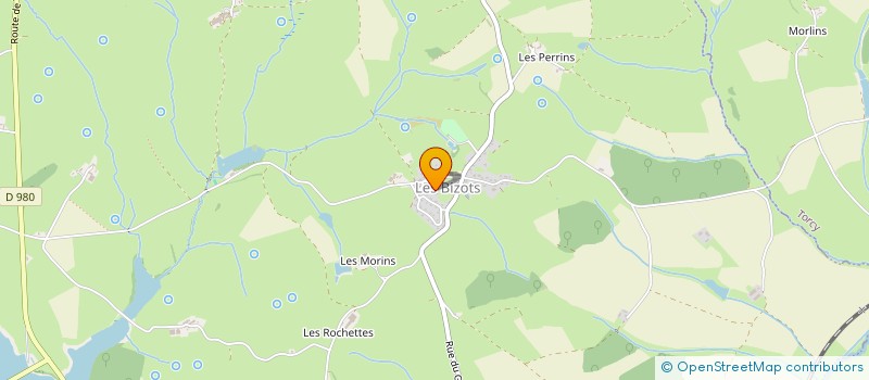 localisation de l'entreprise MADAME CELINE RIVA  LES BIZOTS