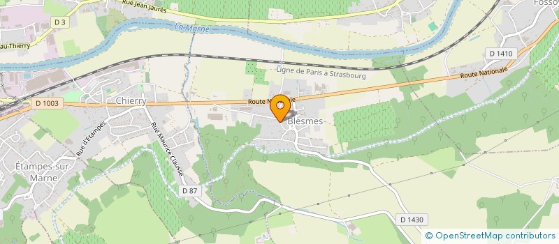 localisation de l'entreprise MADAME CELINE ROBERT  BLESMES