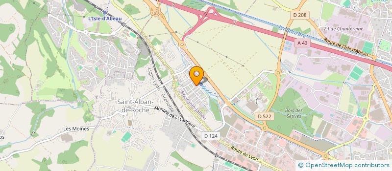 localisation de l'entreprise MADAME CELINE ROCCATI à BOURGOIN-JALLIEU