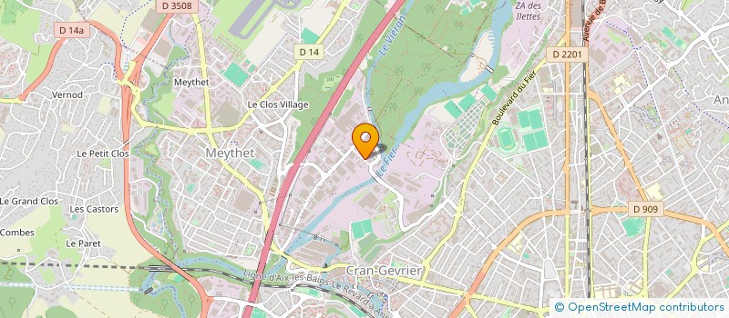 localisation de l'entreprise MADAME CELINE ROCHAT à ANNECY