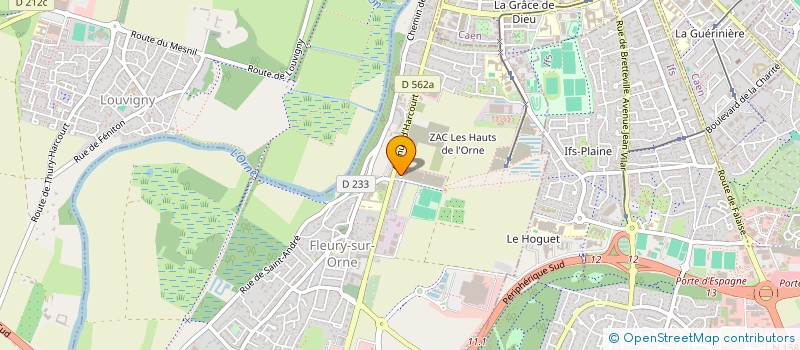 localisation de l'entreprise MADAME CELINE ROCHER  FLEURY-SUR-ORNE