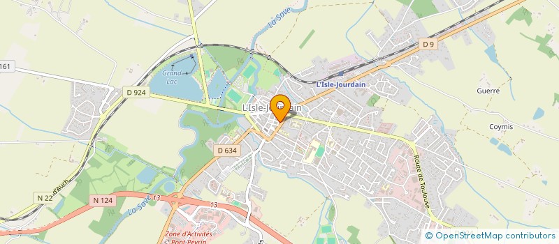 localisation de l'entreprise MADAME CELINE RODE à L'ISLE-JOURDAIN