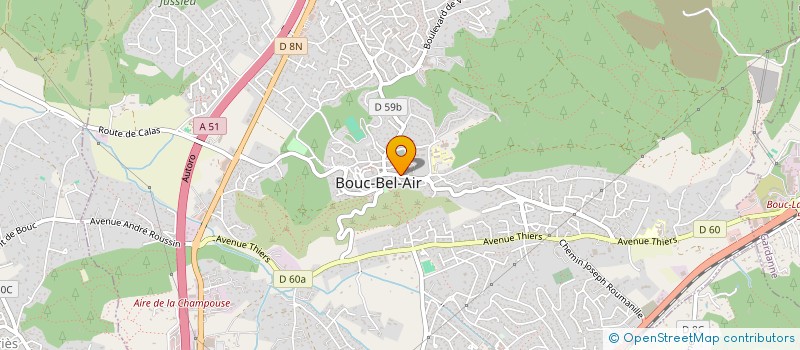 localisation de l'entreprise MADAME CELINE RODIER à BOUC-BEL-AIR