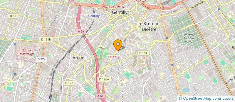 localisation de l'entreprise MADAME CELINE RODRIGUES  LE KREMLIN-BICETRE