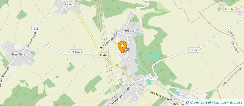 localisation de l'entreprise MADAME CELINE RODRIGUEZ  CAUVIGNY