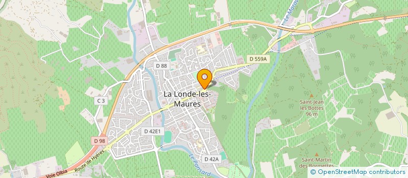 localisation de l'entreprise MADAME CELINE RODRIGUEZ à LA LONDE-LES-MAURES