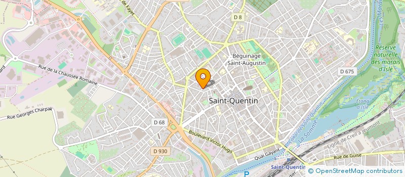 localisation de l'entreprise MADAME CELINE ROHRMANN  SAINT-QUENTIN