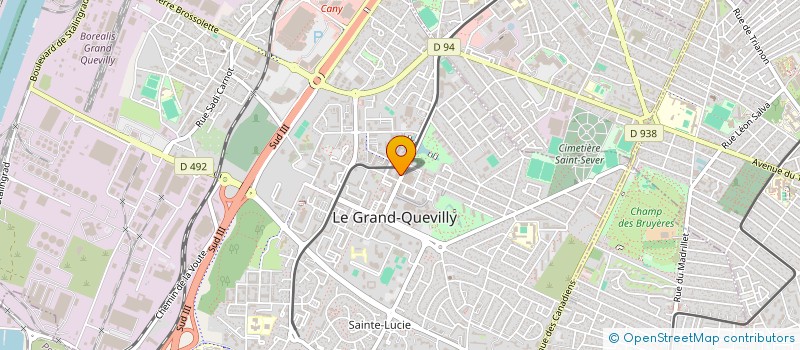 localisation de l'entreprise MADAME CELINE ROLLAND à LE GRAND-QUEVILLY