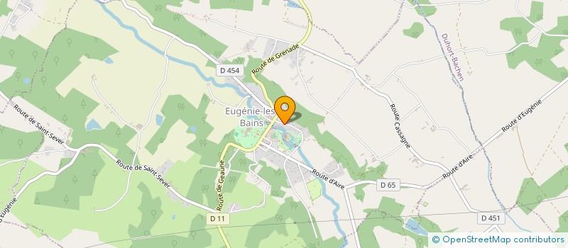 localisation de l'entreprise MADAME CELINE ROLS à EUGENIE-LES-BAINS