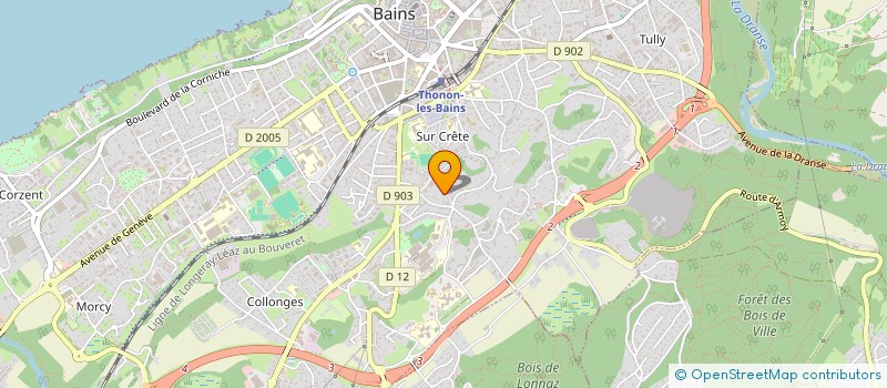 localisation de l'entreprise MADAME CELINE ROMAN à THONON-LES-BAINS