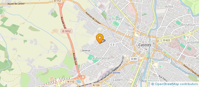 localisation de l'entreprise MADAME CELINE ROMERO à CASTRES
