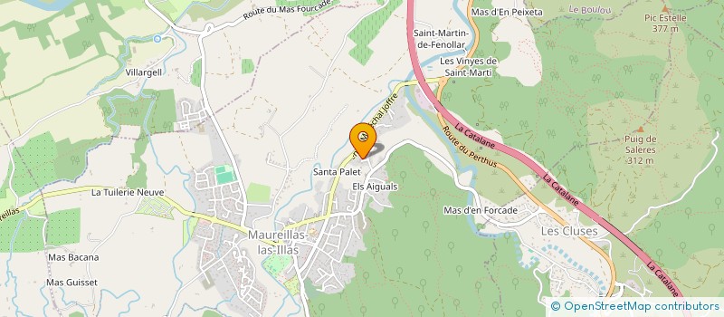 localisation de l'entreprise MADAME CELINE ROMERO  MAUREILLAS-LAS-ILLAS