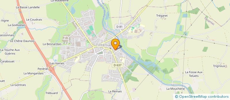 localisation de l'entreprise MADAME CELINE RONDEL  TINTENIAC