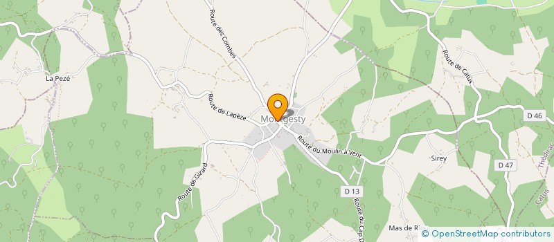 localisation de l'entreprise MADAME CELINE ROQUES  MONTGESTY