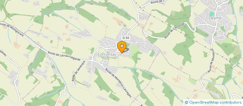 localisation de l'entreprise MADAME CELINE ROQUES  CORRONSAC