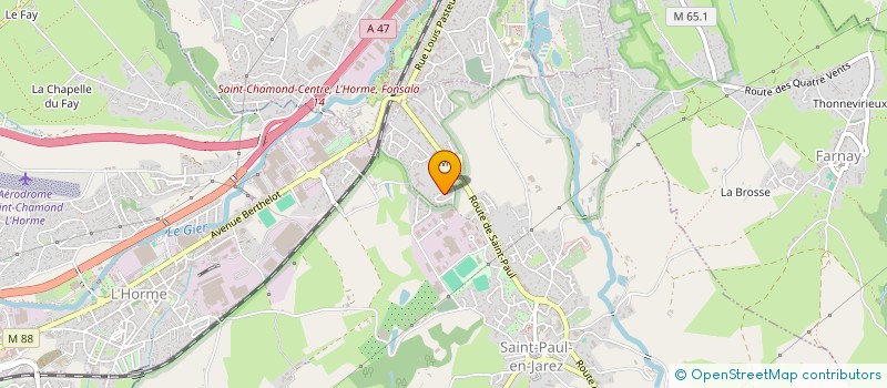 localisation de l'entreprise MADAME CELINE ROQUETA  SAINT-PAUL-EN-JAREZ