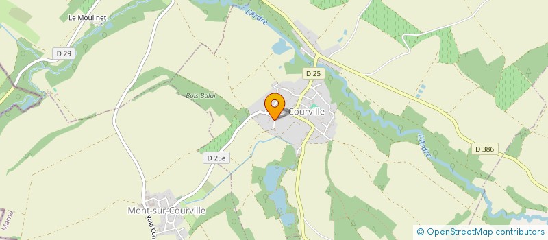 localisation de l'entreprise MADAME CELINE ROSQUIN  COURVILLE