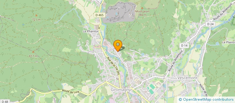 localisation de l'entreprise MADAME CELINE ROTHFUSS à GIROMAGNY