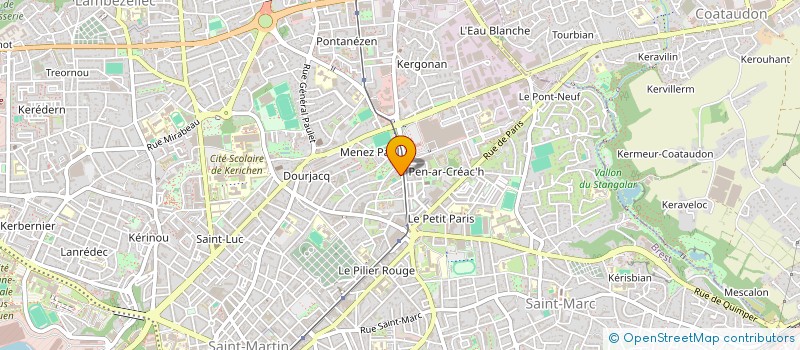 localisation de l'entreprise MADAME CELINE ROUDAUT à BREST