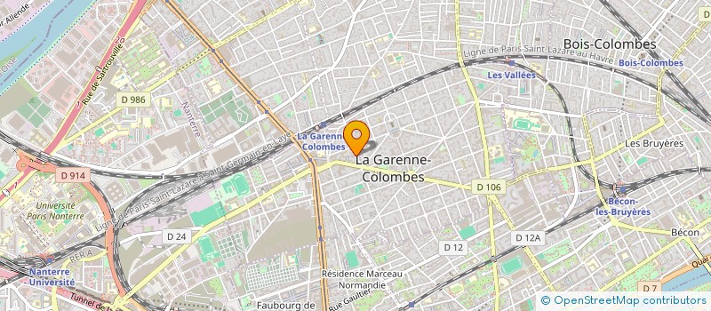 localisation de l'entreprise MADAME CELINE ROUER à LA GARENNE-COLOMBES