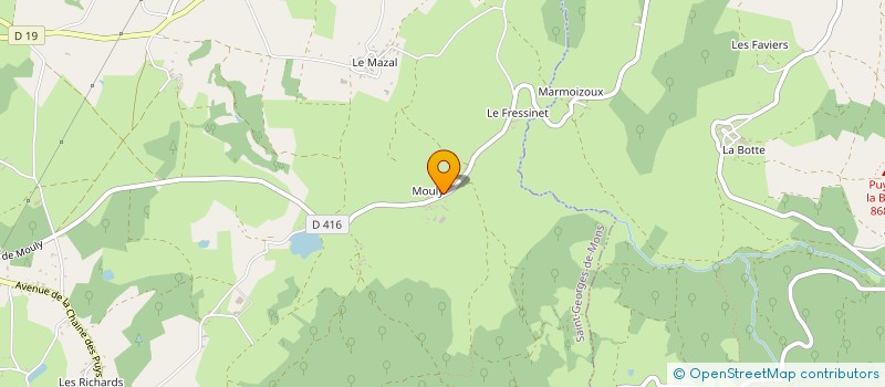 localisation de l'entreprise MADAME CELINE ROUGIER  SAINT-GEORGES-DE-MONS