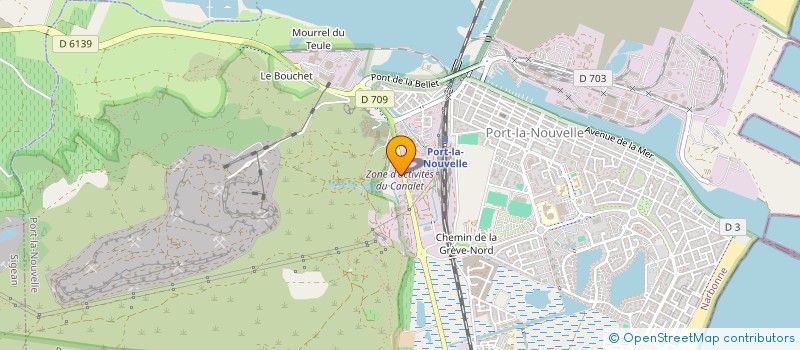 localisation de l'entreprise MADAME CELINE ROUQUIER  PORT-LA-NOUVELLE