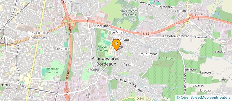 localisation de l'entreprise MADAME CELINE ROUSSANNES à ARTIGUES-PRES-BORDEAUX