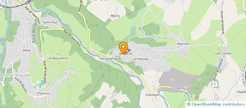 localisation de l'entreprise MADAME CELINE ROUSSARIE à CONDAT-SUR-VIENNE