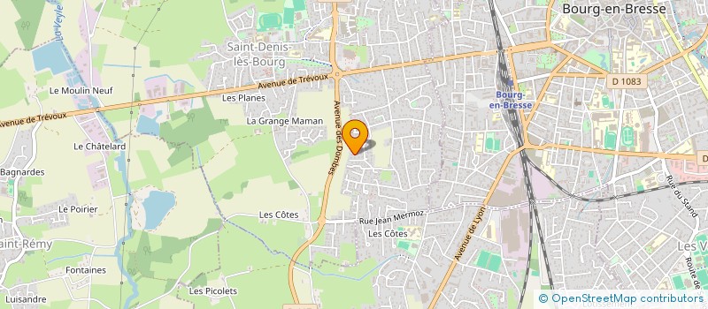 localisation de l'entreprise MADAME CELINE ROUSSEL à SAINT-DENIS-LES-BOURG