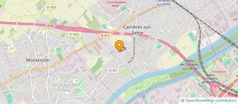 localisation de l'entreprise MADAME CELINE ROUSSEL  CARRIERES-SUR-SEINE