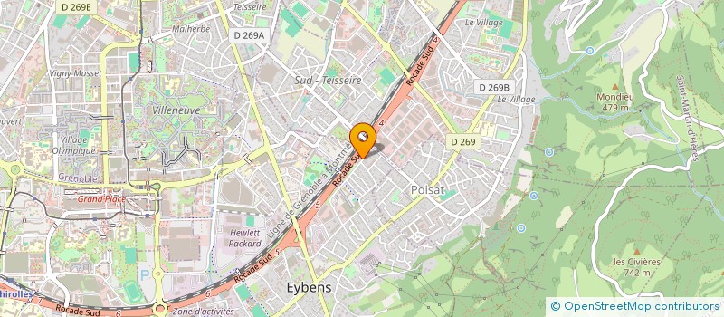 localisation de l'entreprise MADAME CELINE ROUX  EYBENS