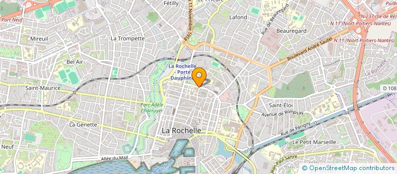localisation de l'entreprise MADAME CELINE ROY à LA ROCHELLE