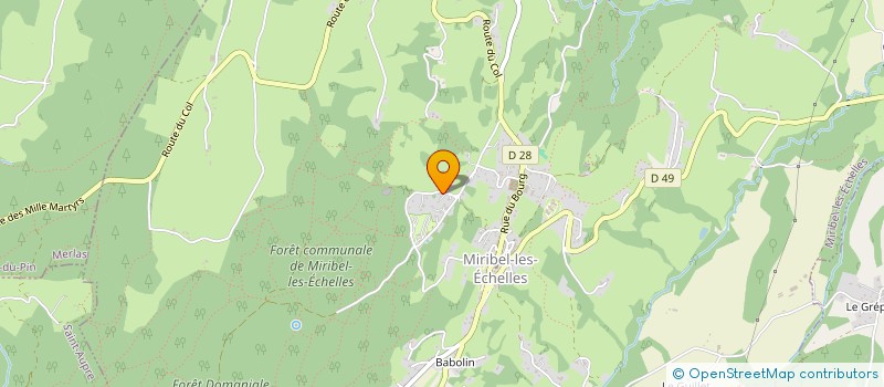 localisation de l'entreprise MADAME CELINE ROY  MIRIBEL-LES-ECHELLES