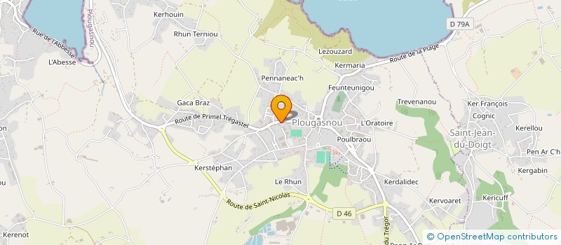 localisation de l'entreprise MADAME CELINE ROY  PLOUGASNOU