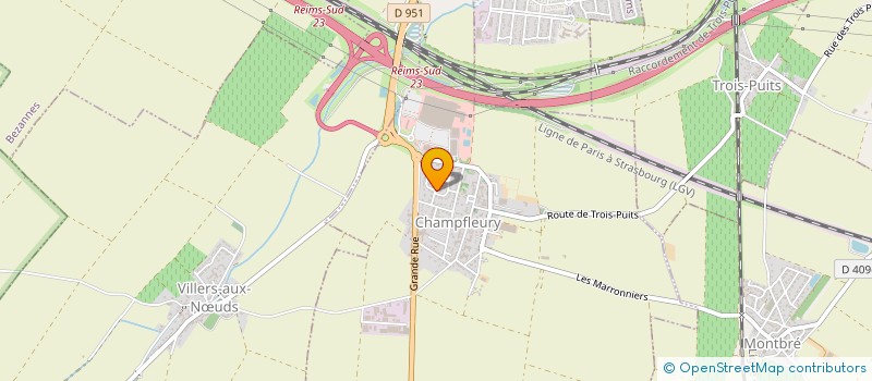 localisation de l'entreprise MADAME CELINE ROYEZ  CHAMPFLEURY